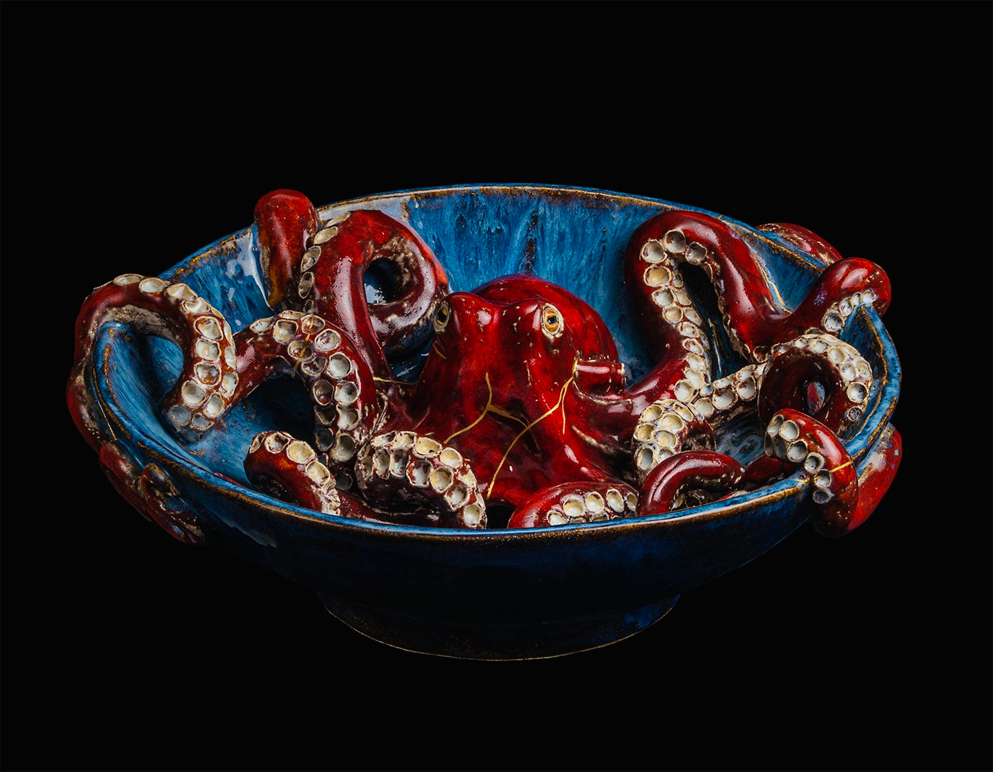 Octopus Bowl (Kintsugi)