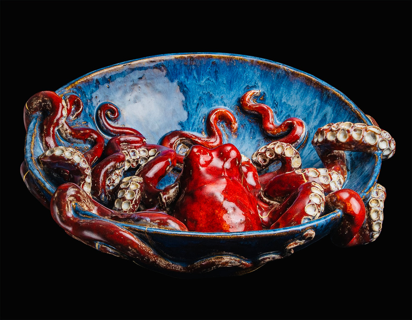 Octopus Bowl (Kintsugi)
