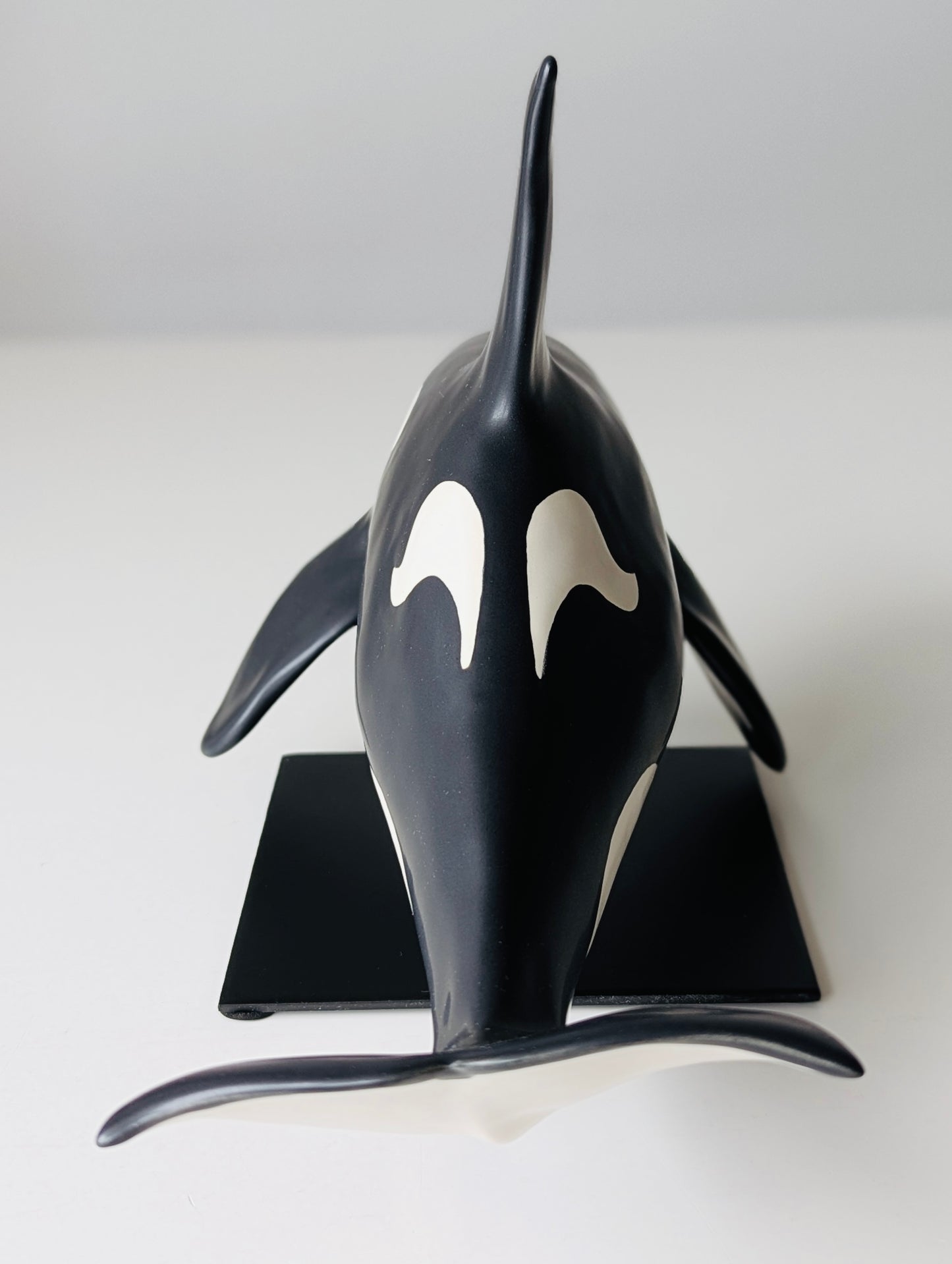 Male Orca on a stand