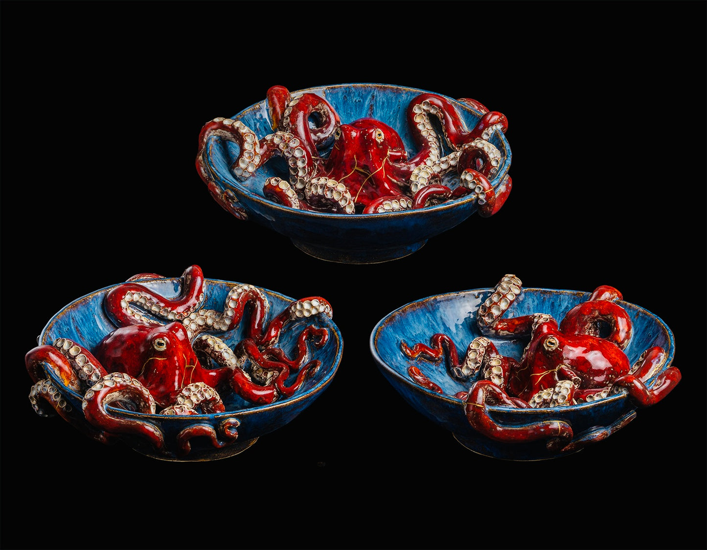 Octopus Bowl (Kintsugi)