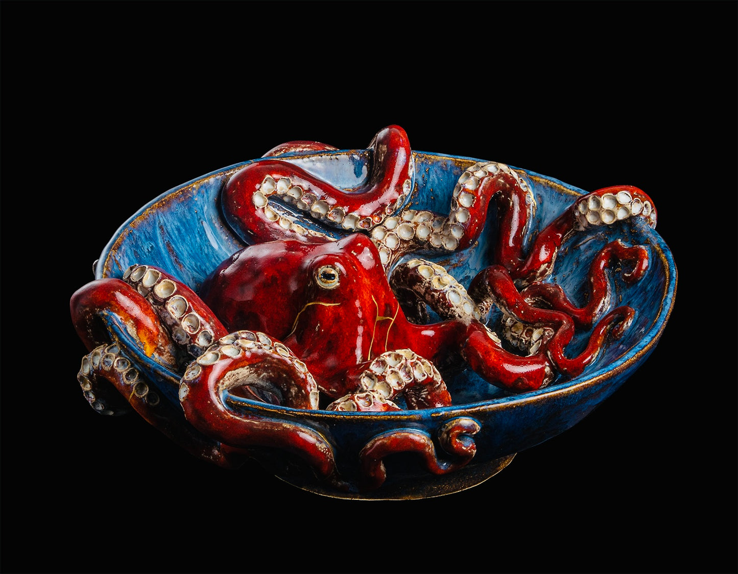 Octopus Bowl (Kintsugi)