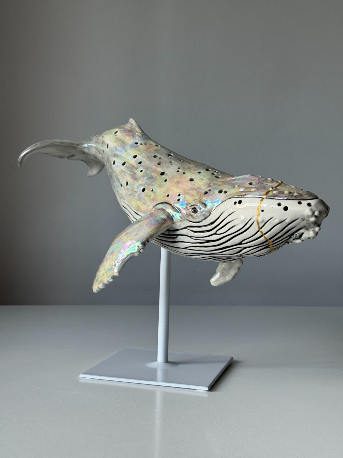 Humpback Whale Lamp (Kintsugi)
