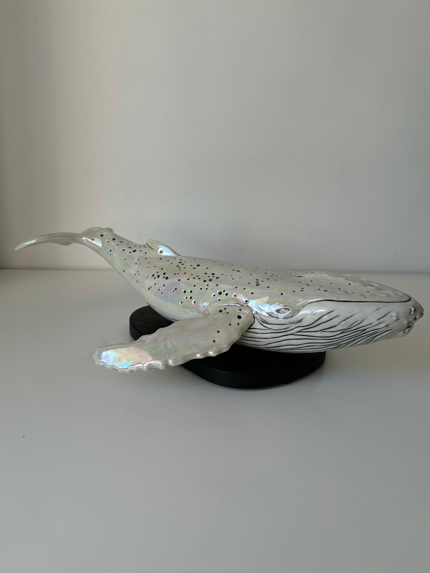 Porcelain Whale Lamp