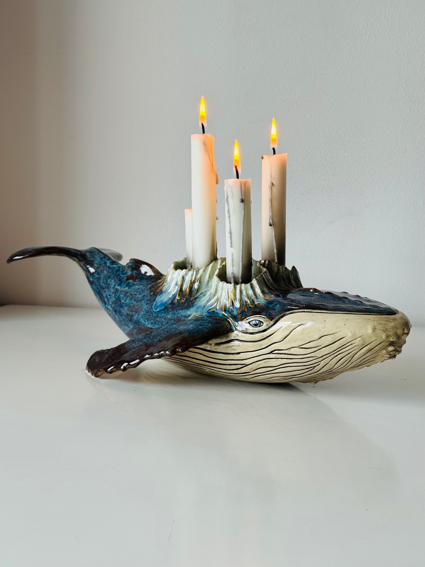 Humpback Whale Candle Holder
