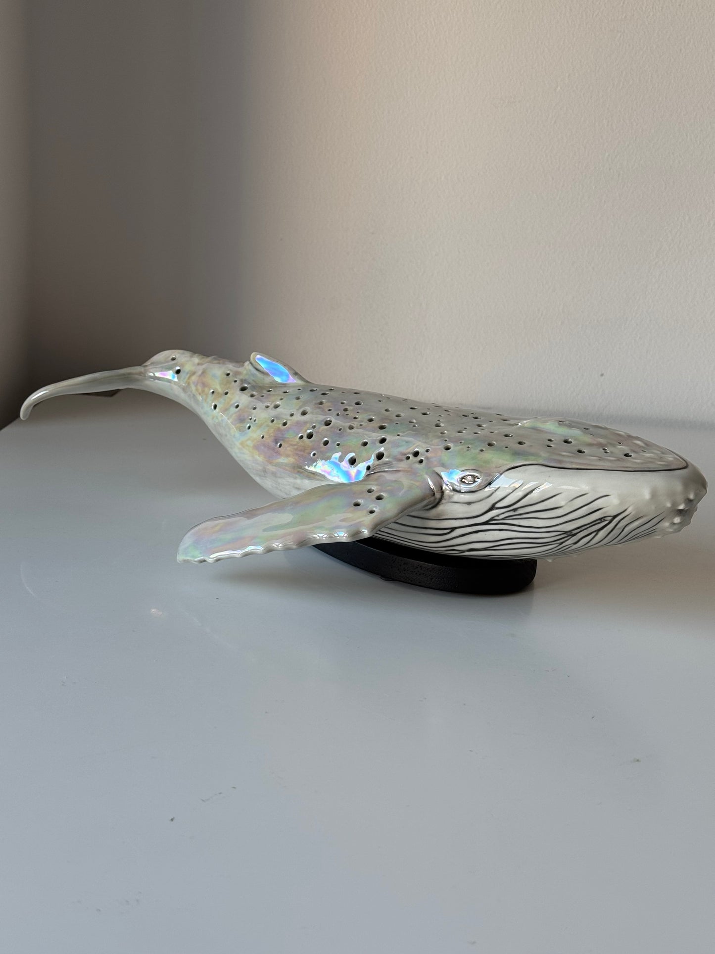 Porcelain Whale Lamp