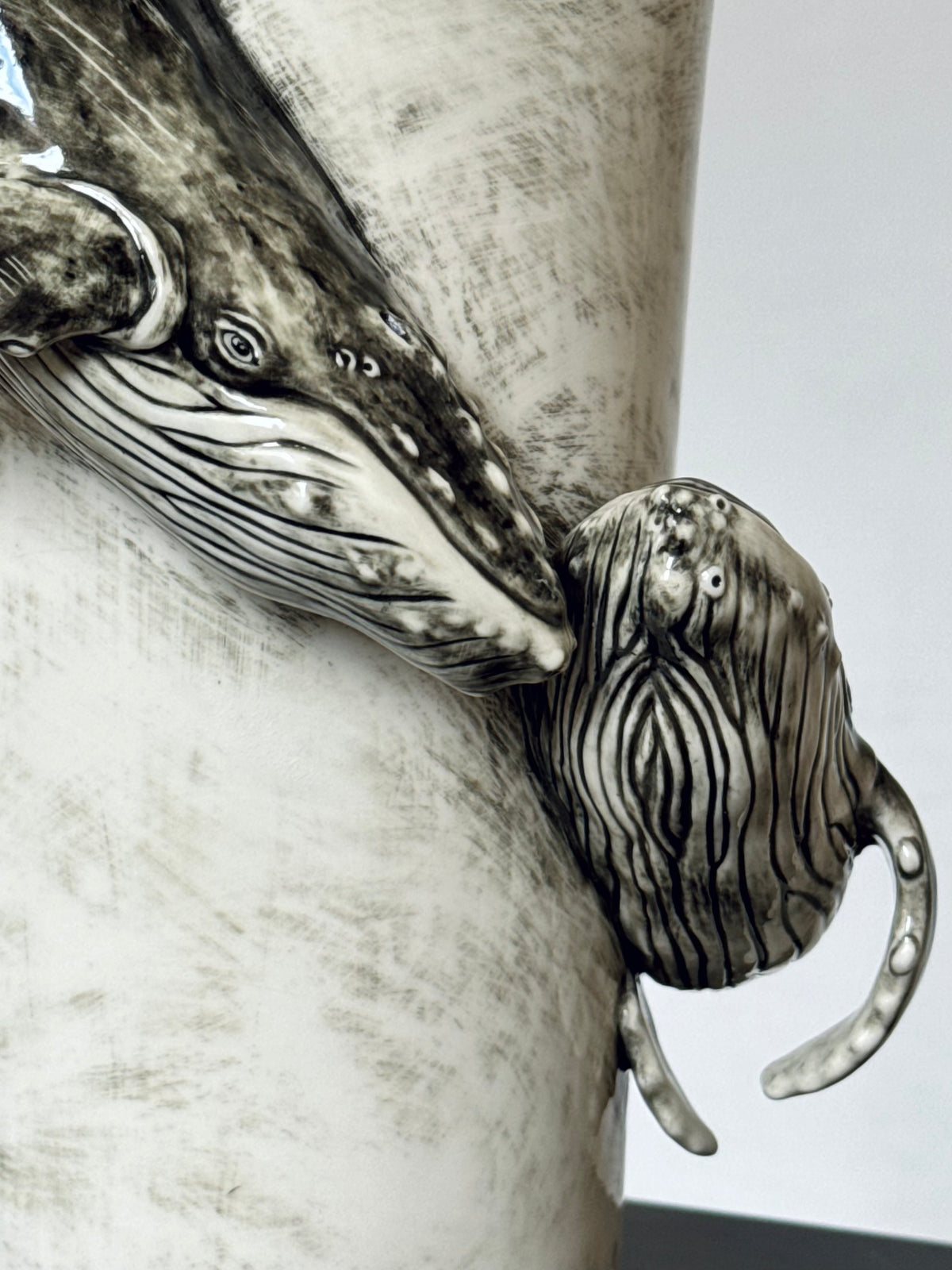 Ceramic Vase with a Whale