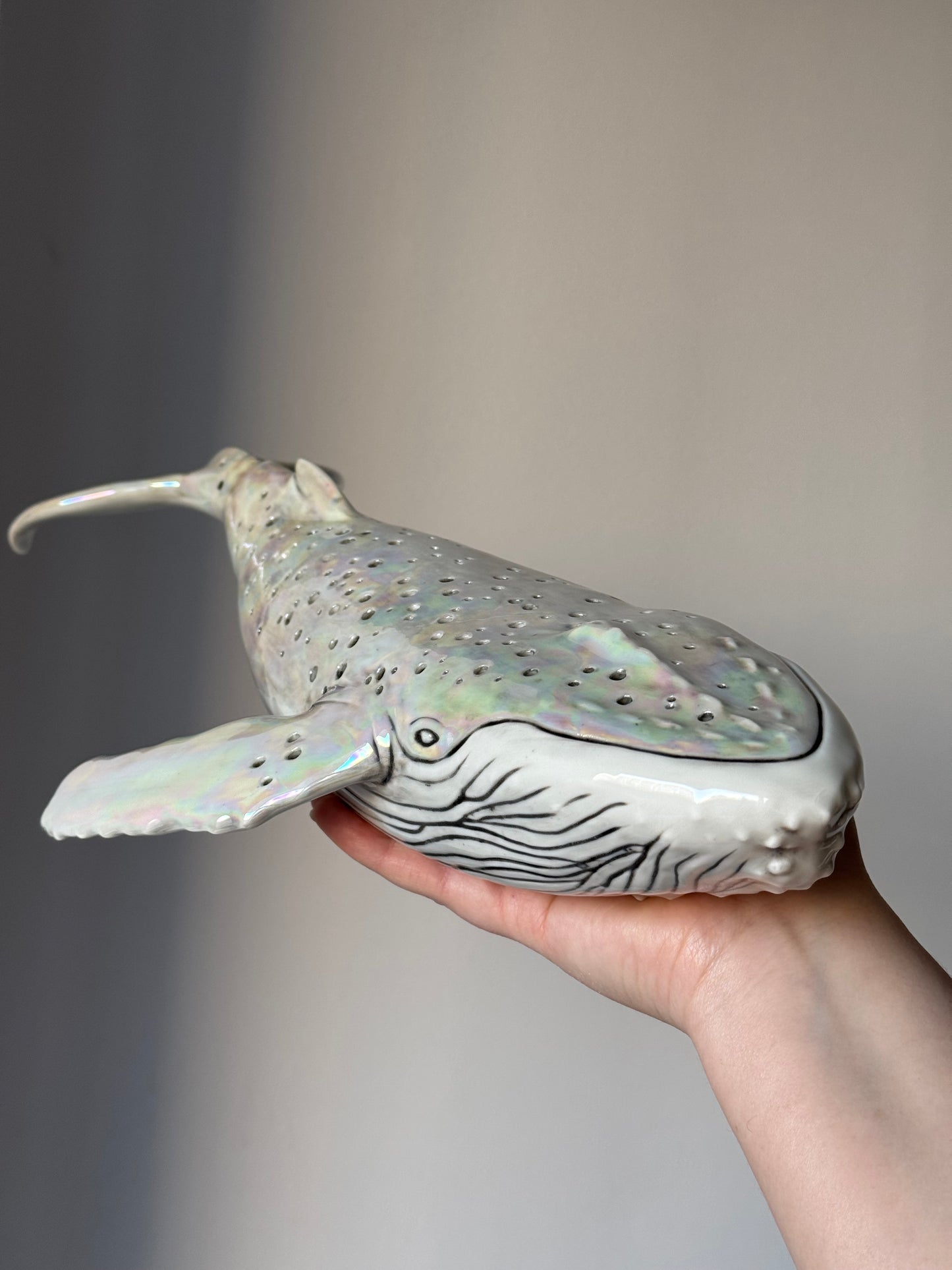 Porcelain Whale Lamp