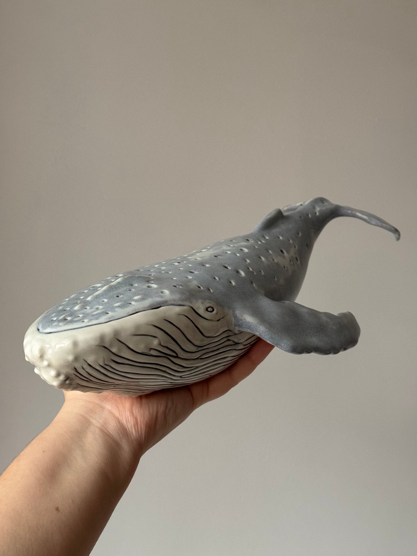 Porcelain Whale Lamp