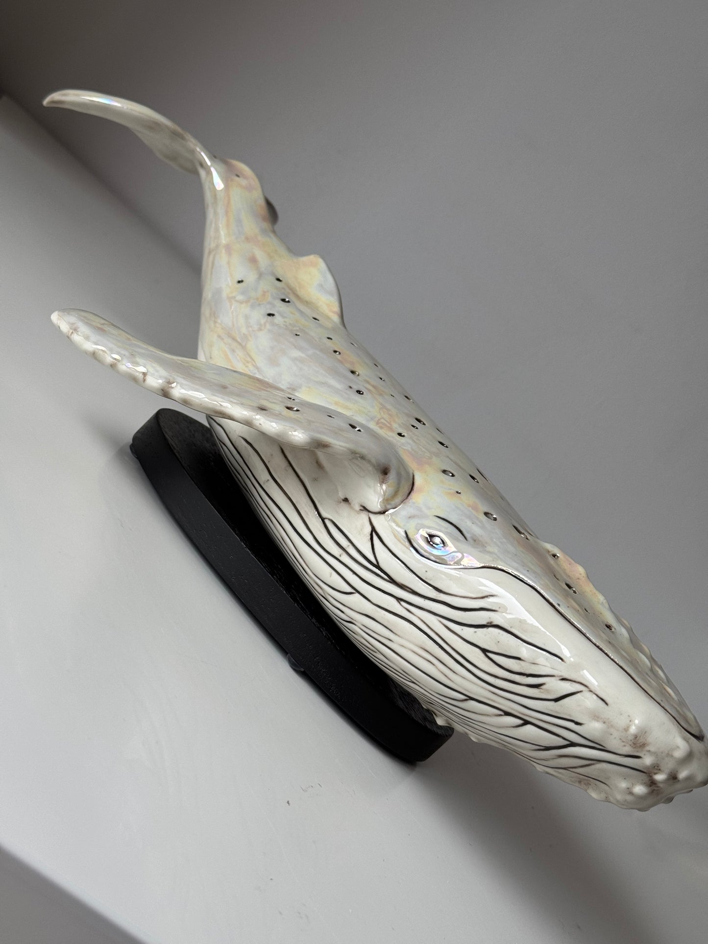 Porcelain Whale Lamp