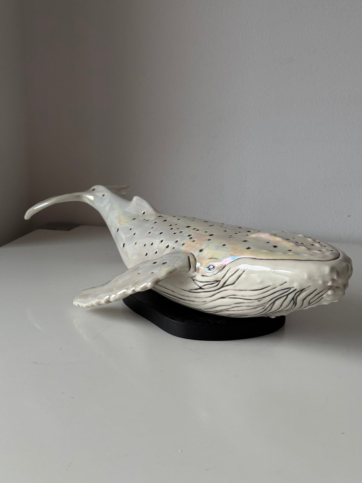 Porcelain Whale Lamp