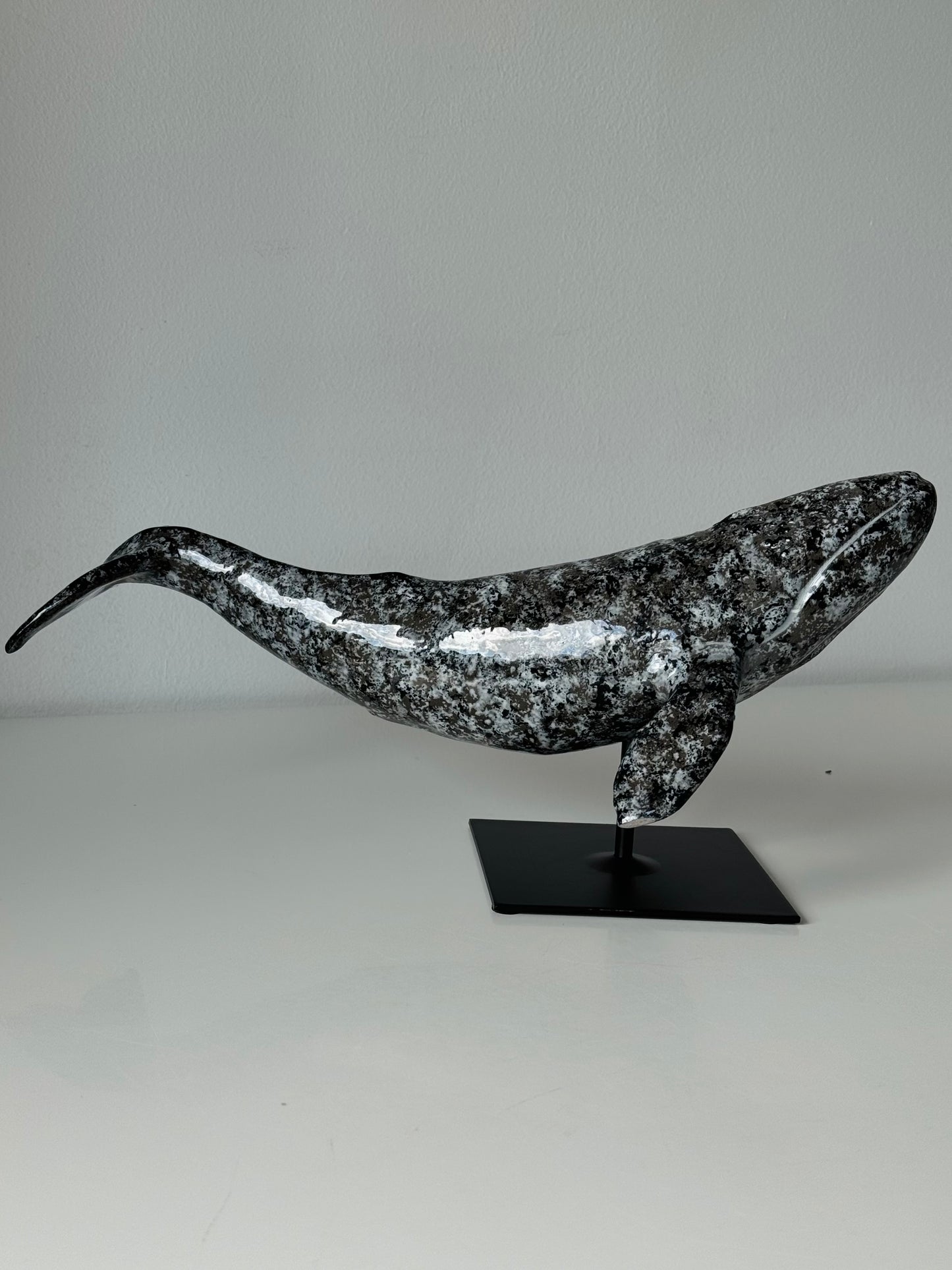 Gray whale on a stand