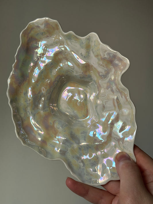 Shell-shaped plate