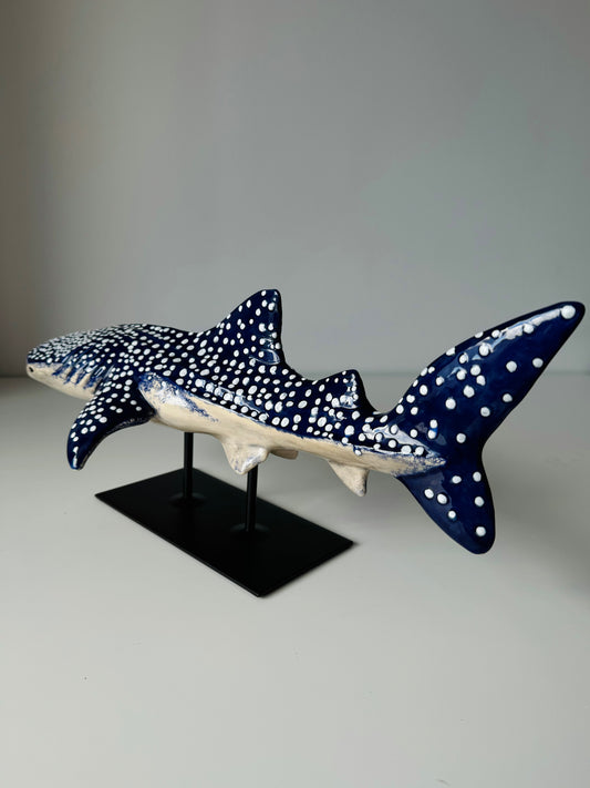 Whale Shark on a metal stand