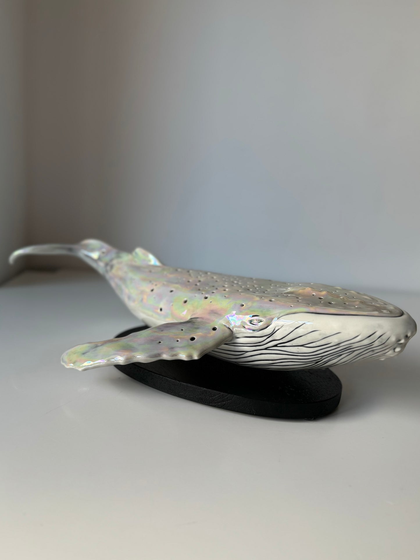 Porcelain Whale Lamp