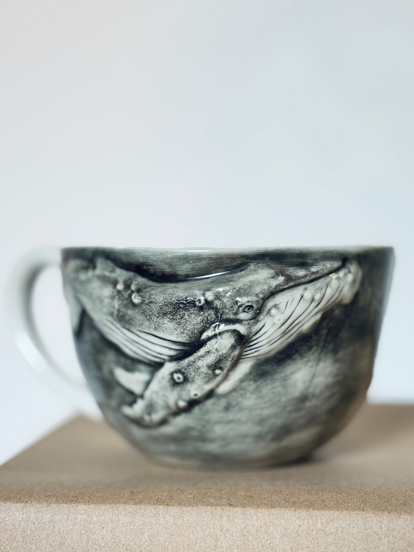 Porcelain Whale Cup