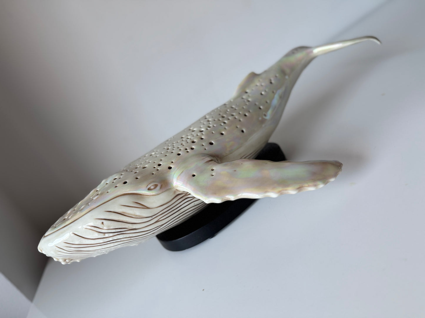 Porcelain Whale Lamp