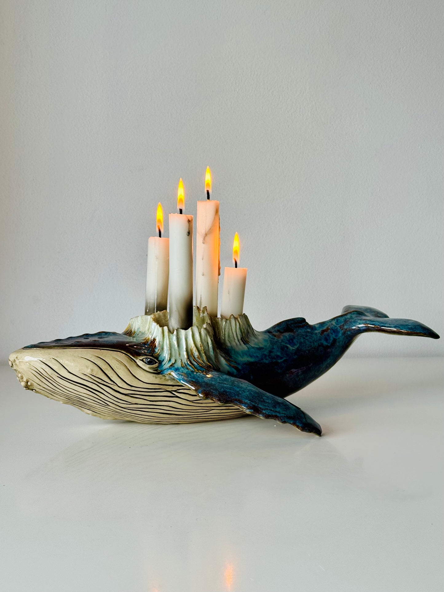 Humpback Whale Candle Holder