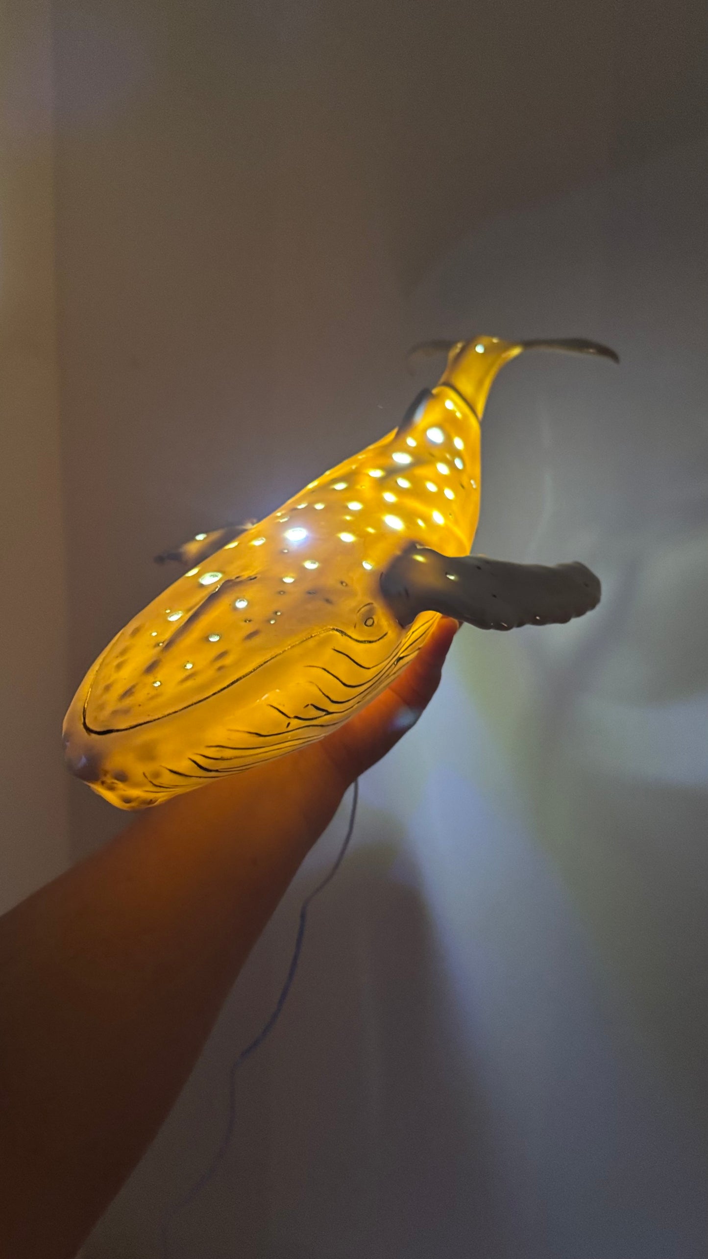 Porcelain Whale Lamp