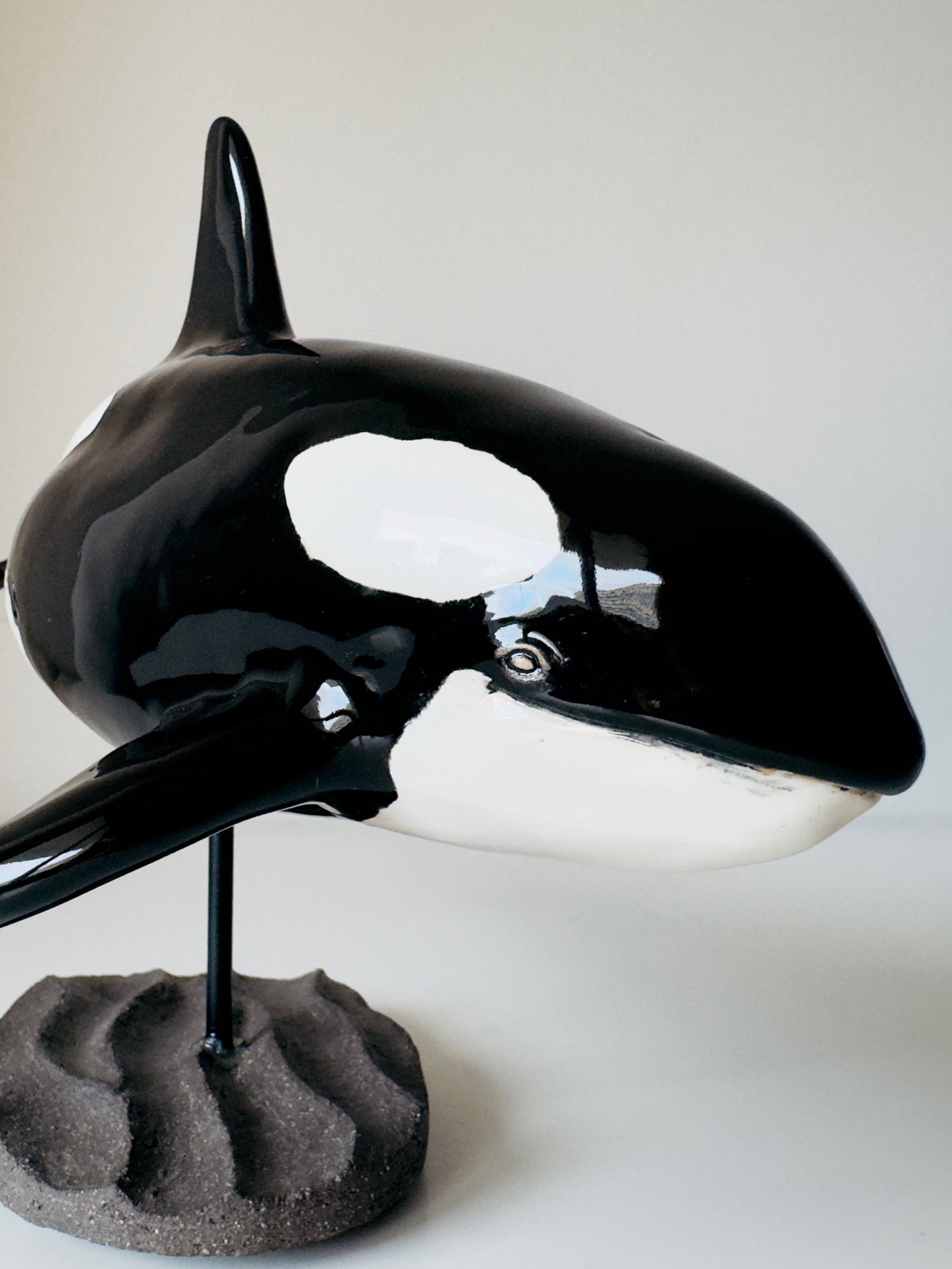 Orca on a ceramic stand