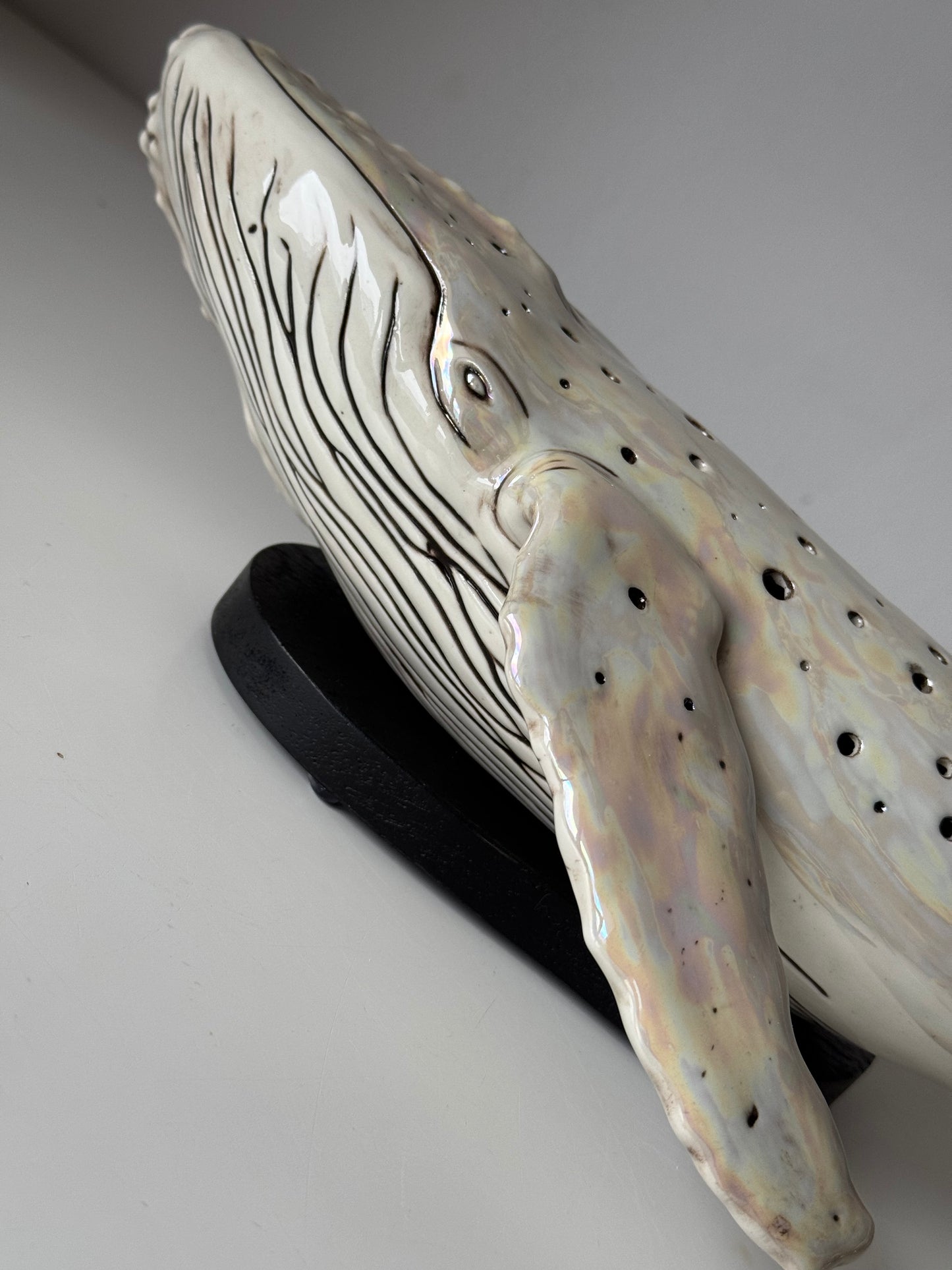 Porcelain Whale Lamp