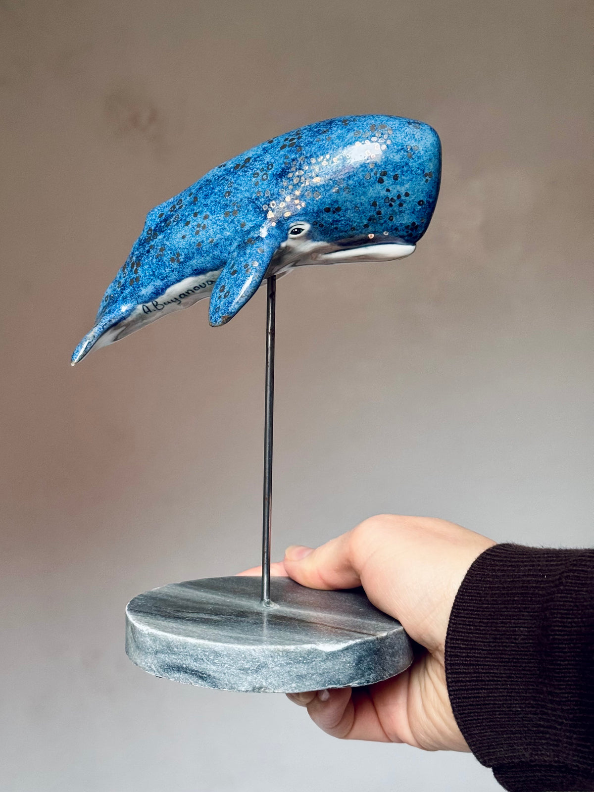 Cachalot on a stand