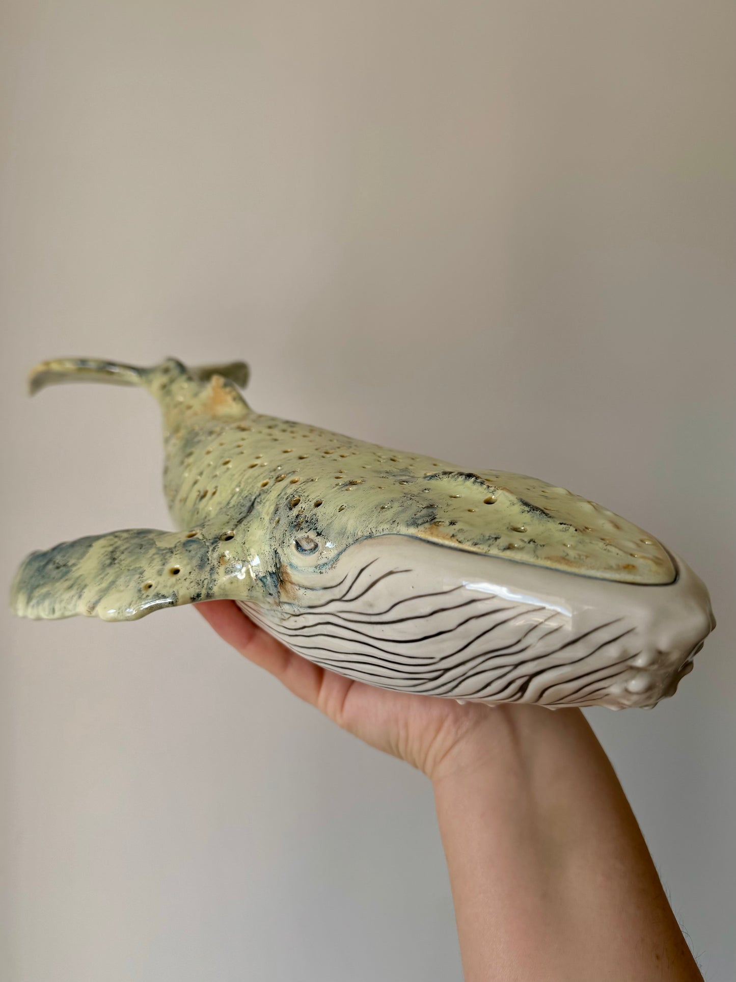 Porcelain Whale Lamp