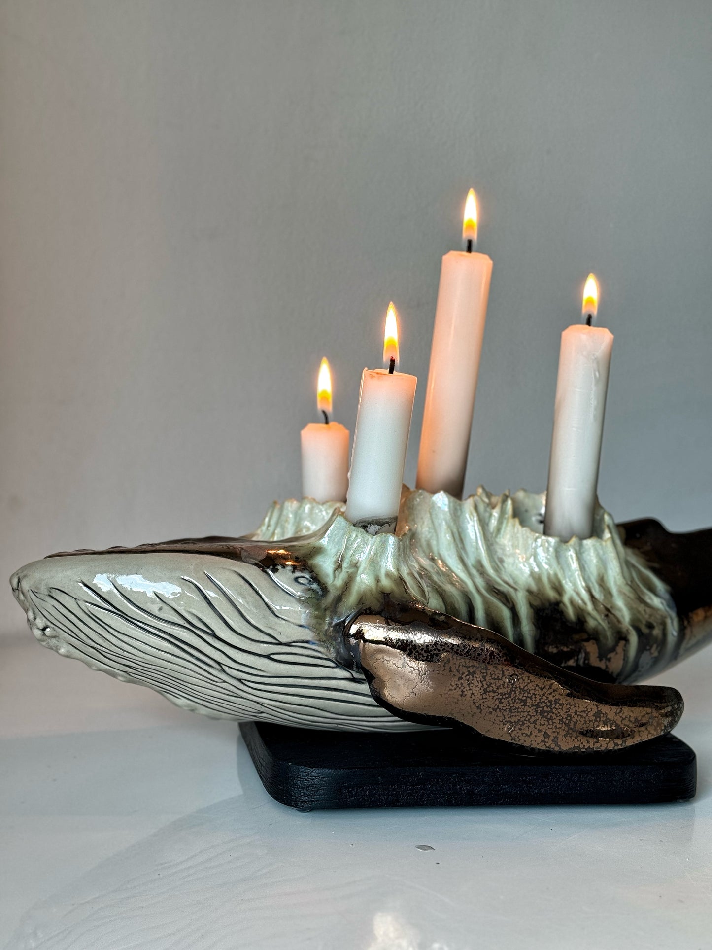 Humpback Whale Candle Holder