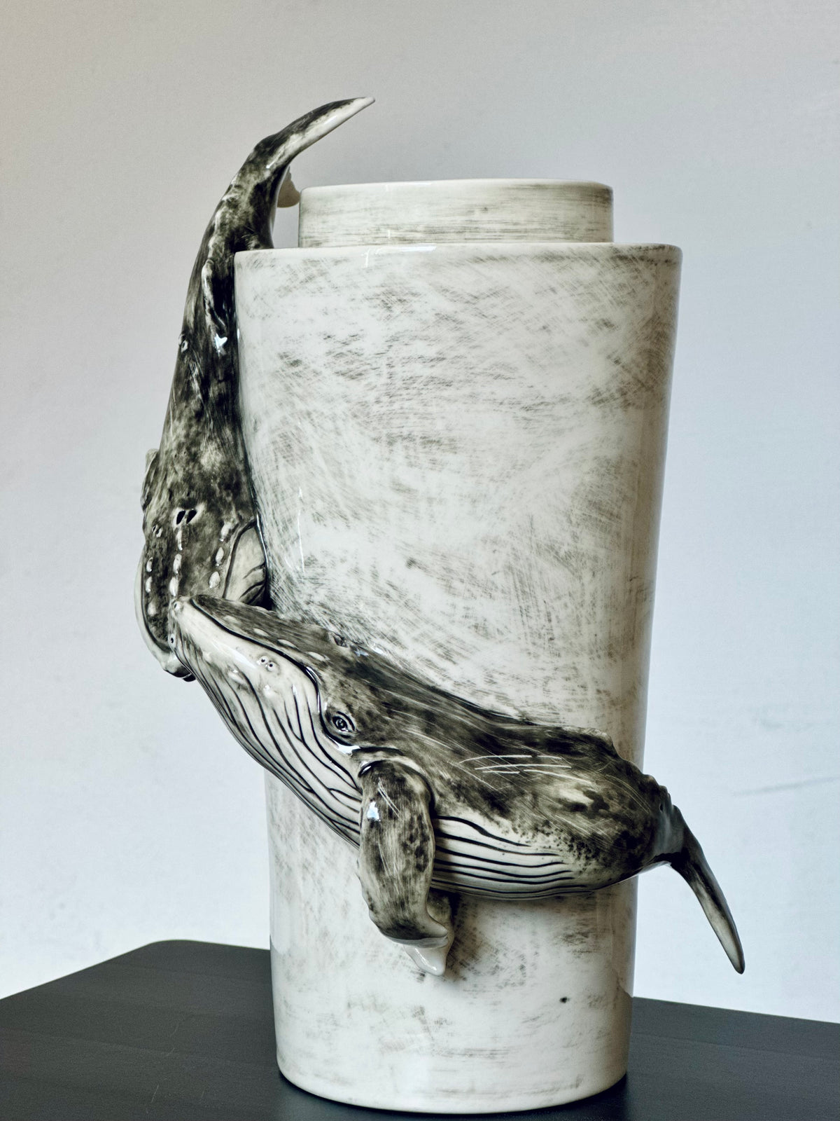 Ceramic Vase with a Whale