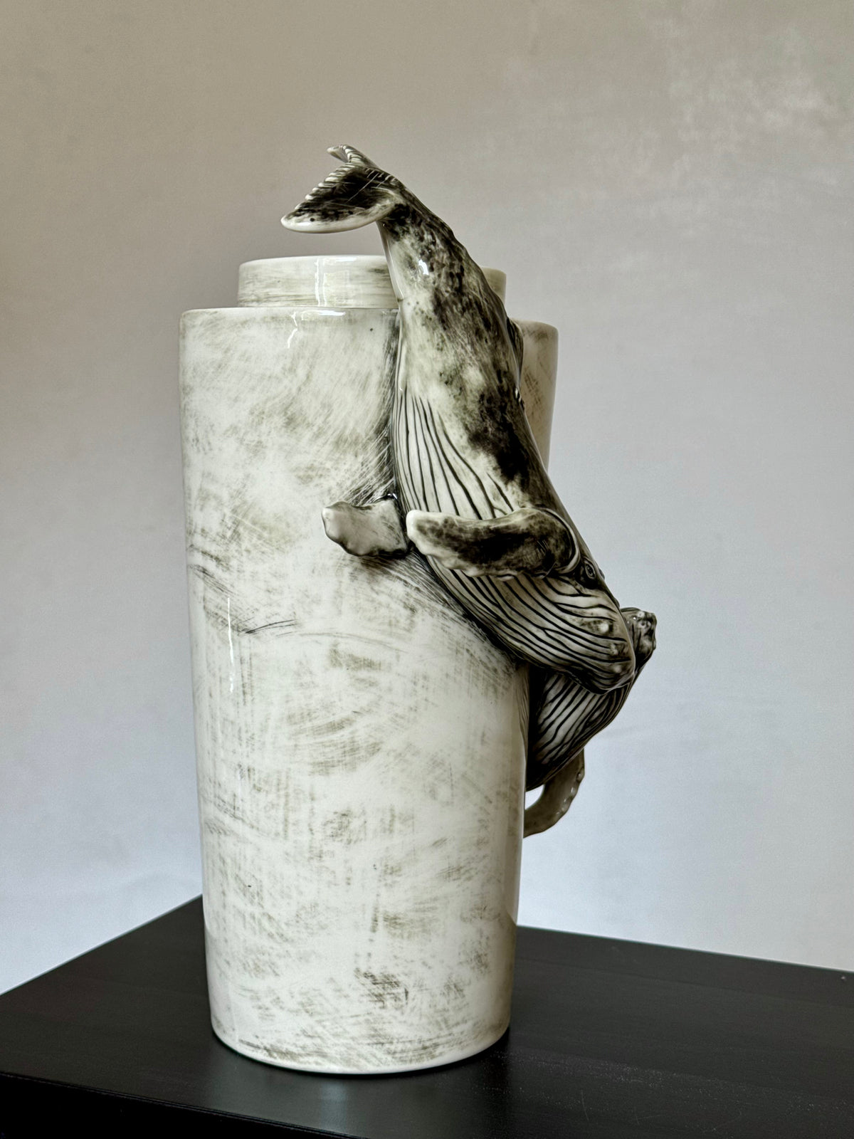 Ceramic Vase with a Whale