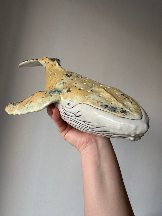 Porcelain Whale Lamp