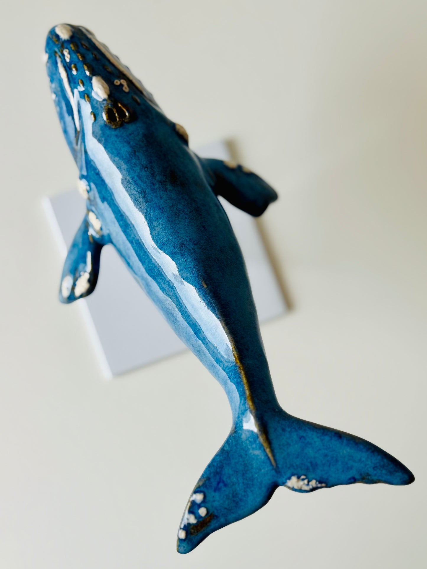 Right Whale on a metal stand
