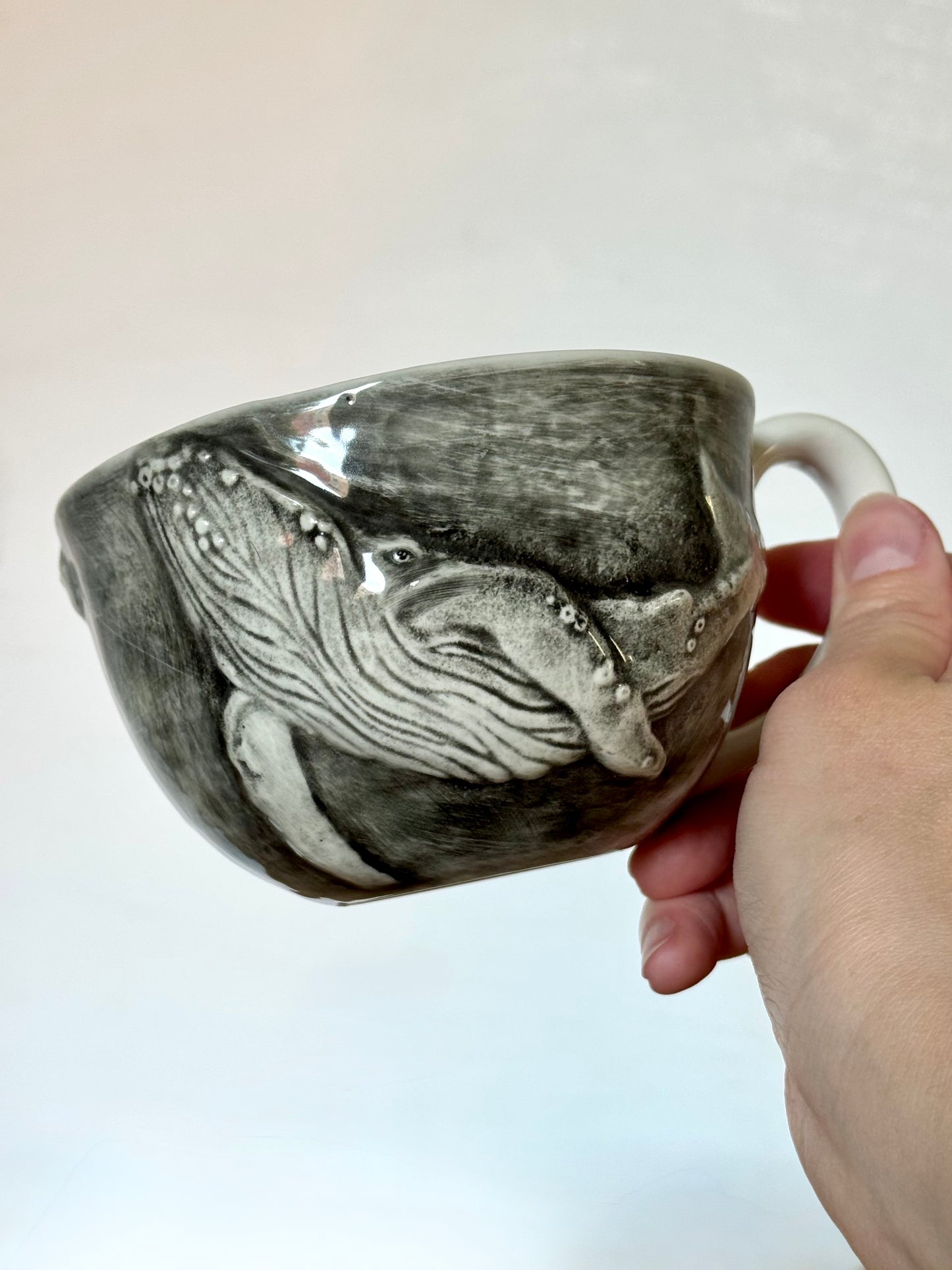 Porcelain Whale Cup