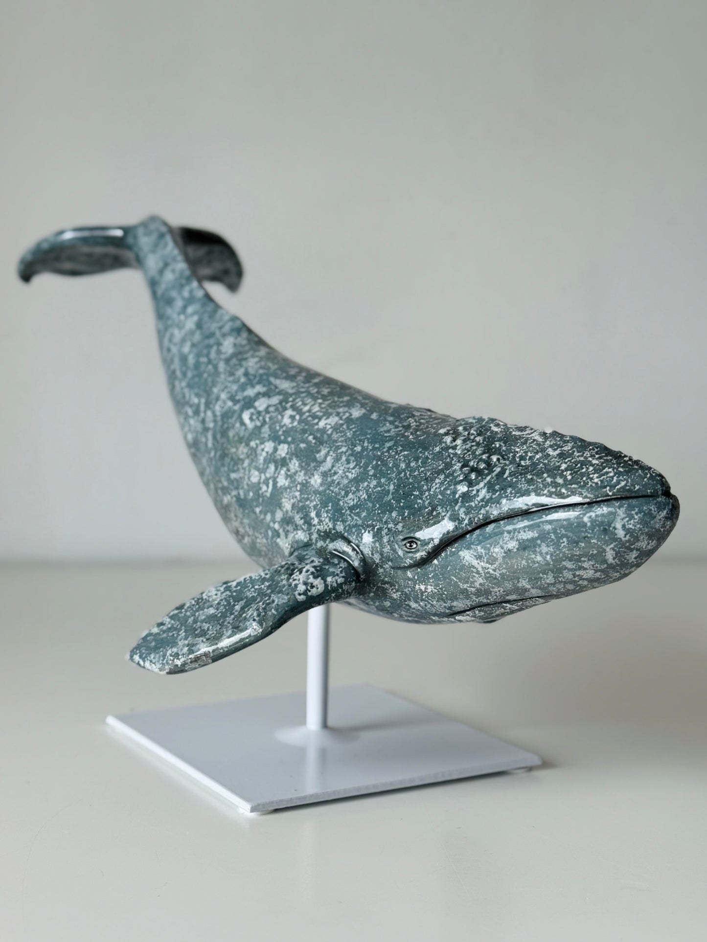 Gray whale on a stand