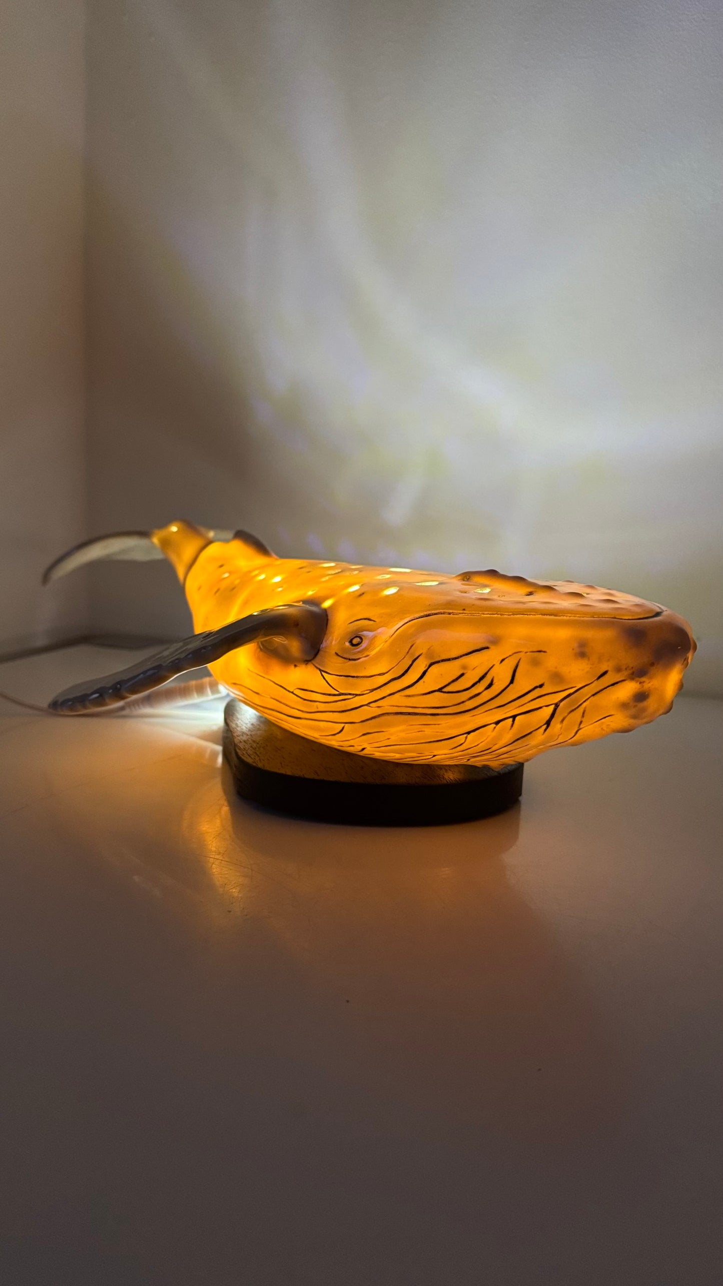 Porcelain Whale Lamp