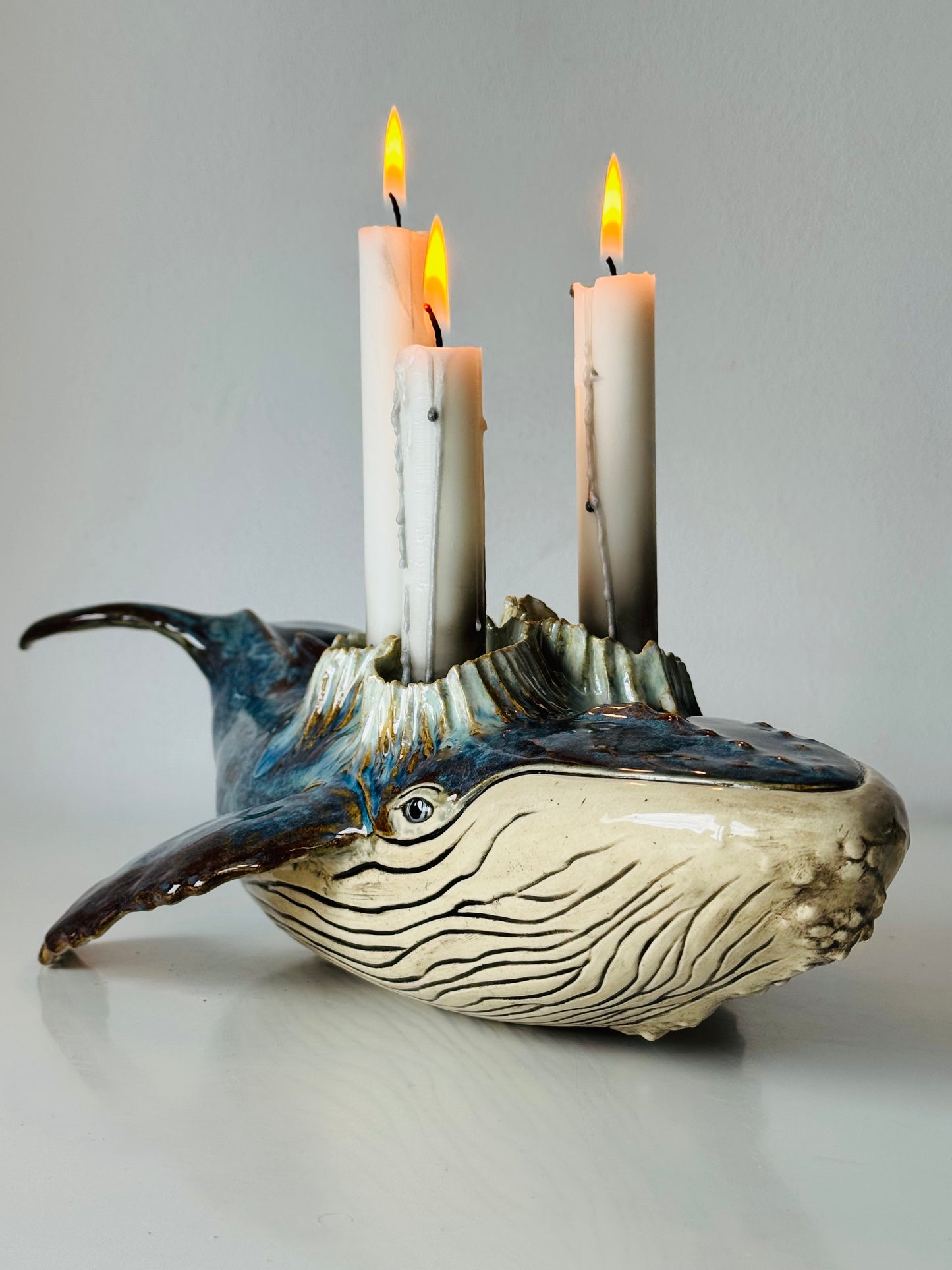 Humpback Whale Candle Holder