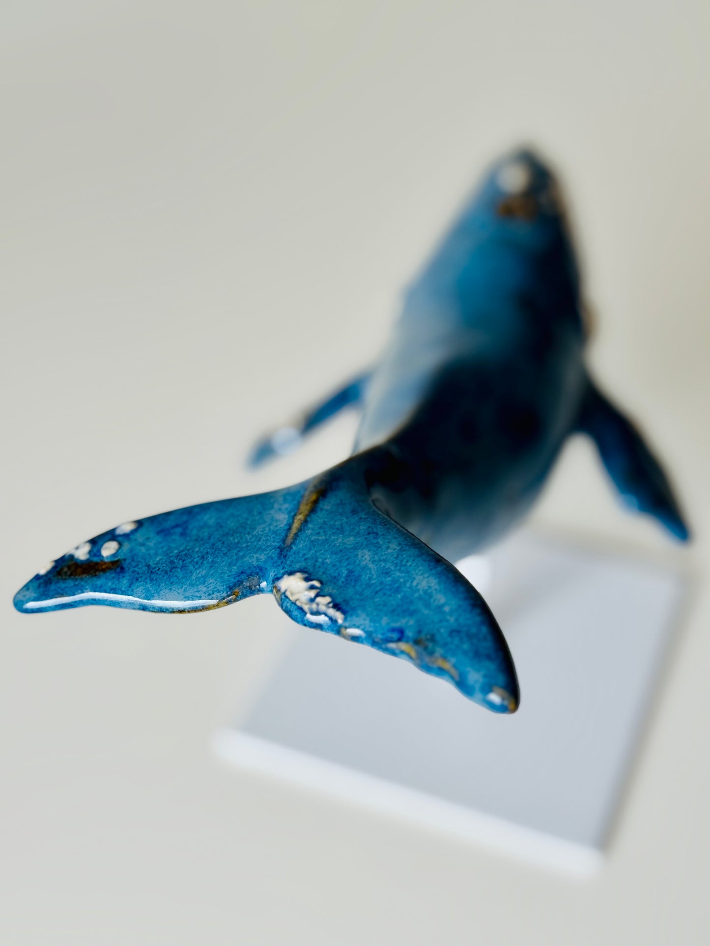 Right Whale on a metal stand