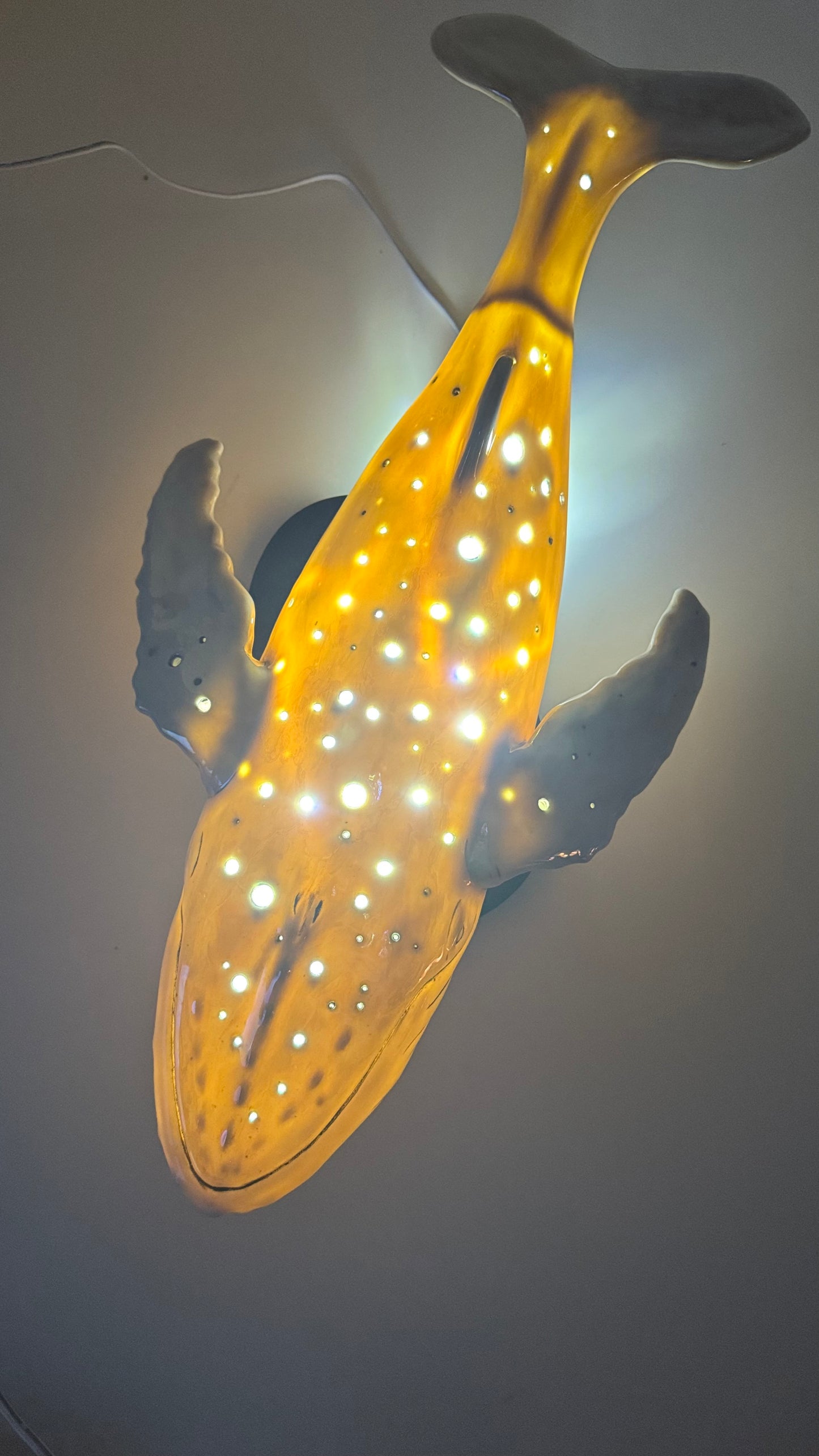 Porcelain Whale Lamp