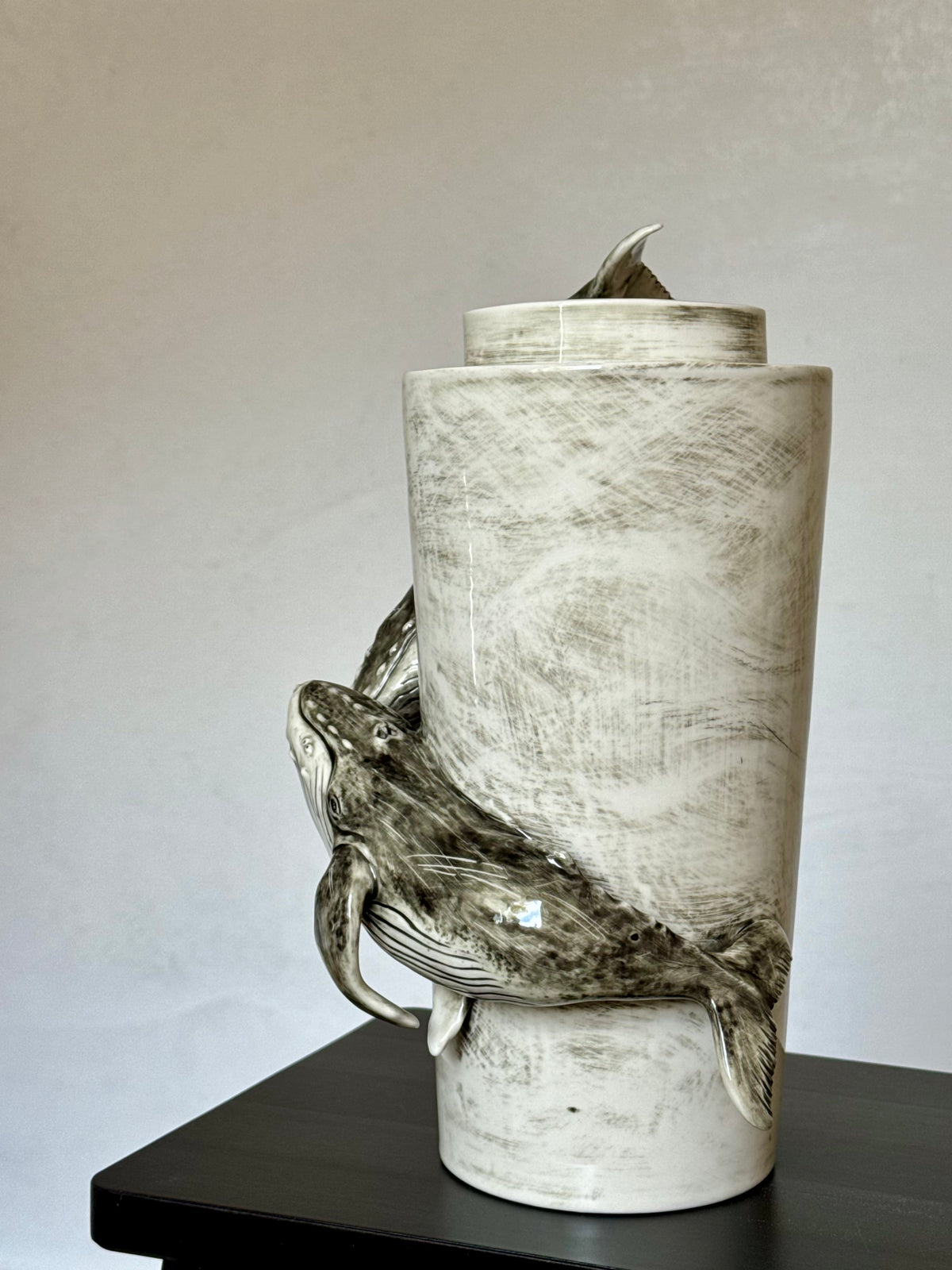 Ceramic Vase with a Whale