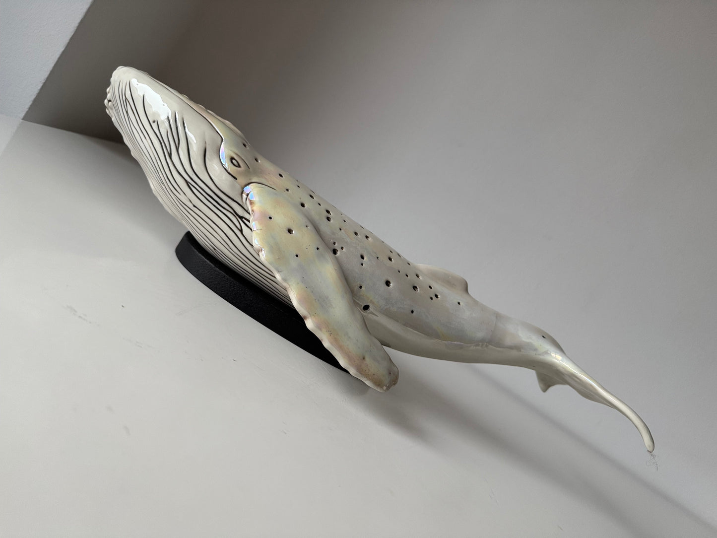 Porcelain Whale Lamp