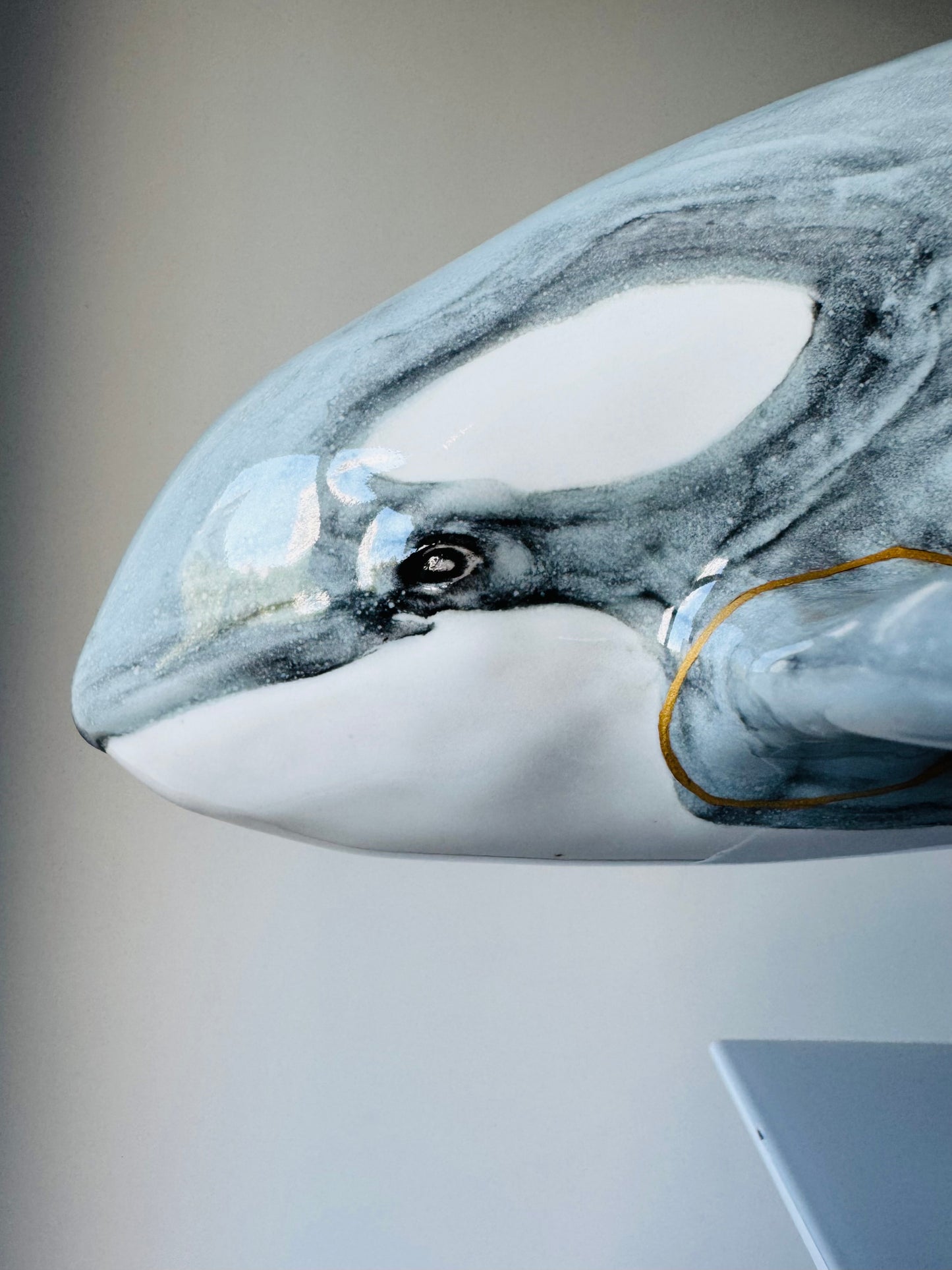 Orca Sculpture (Kintsugi)