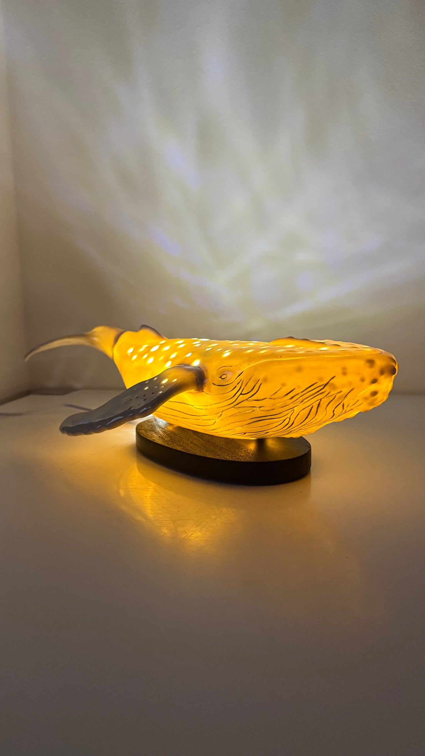 Porcelain Whale Lamp