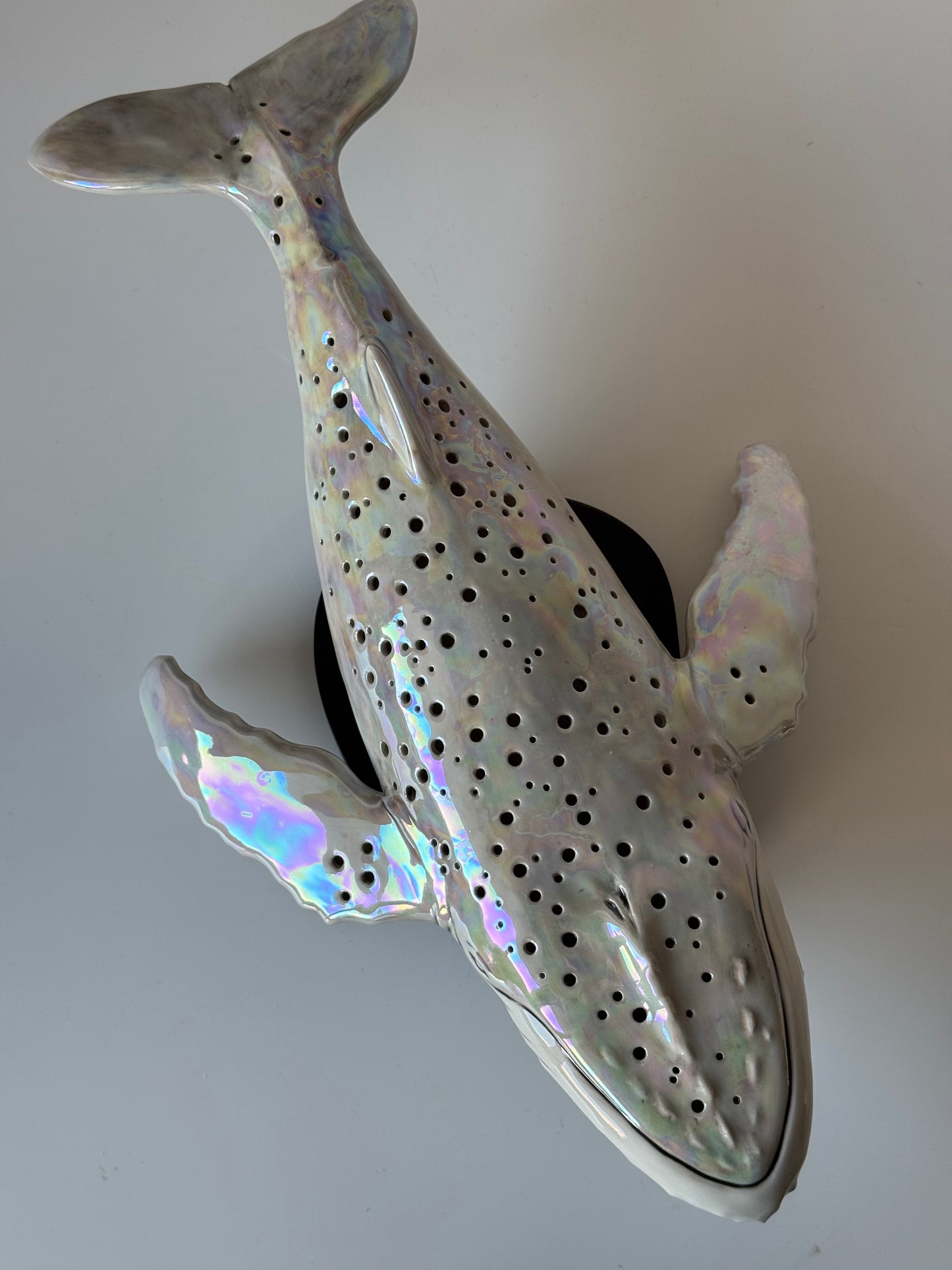 Porcelain Whale Lamp