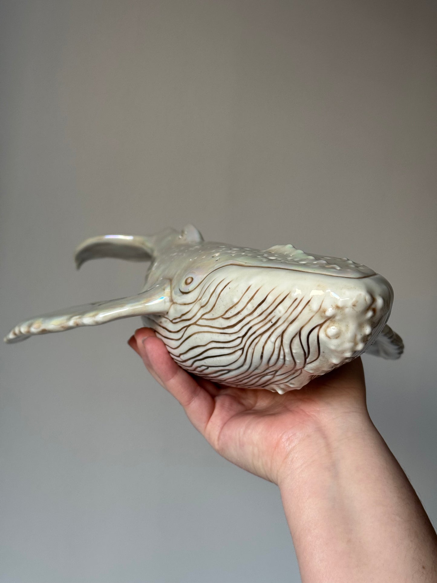 Porcelain Whale Lamp