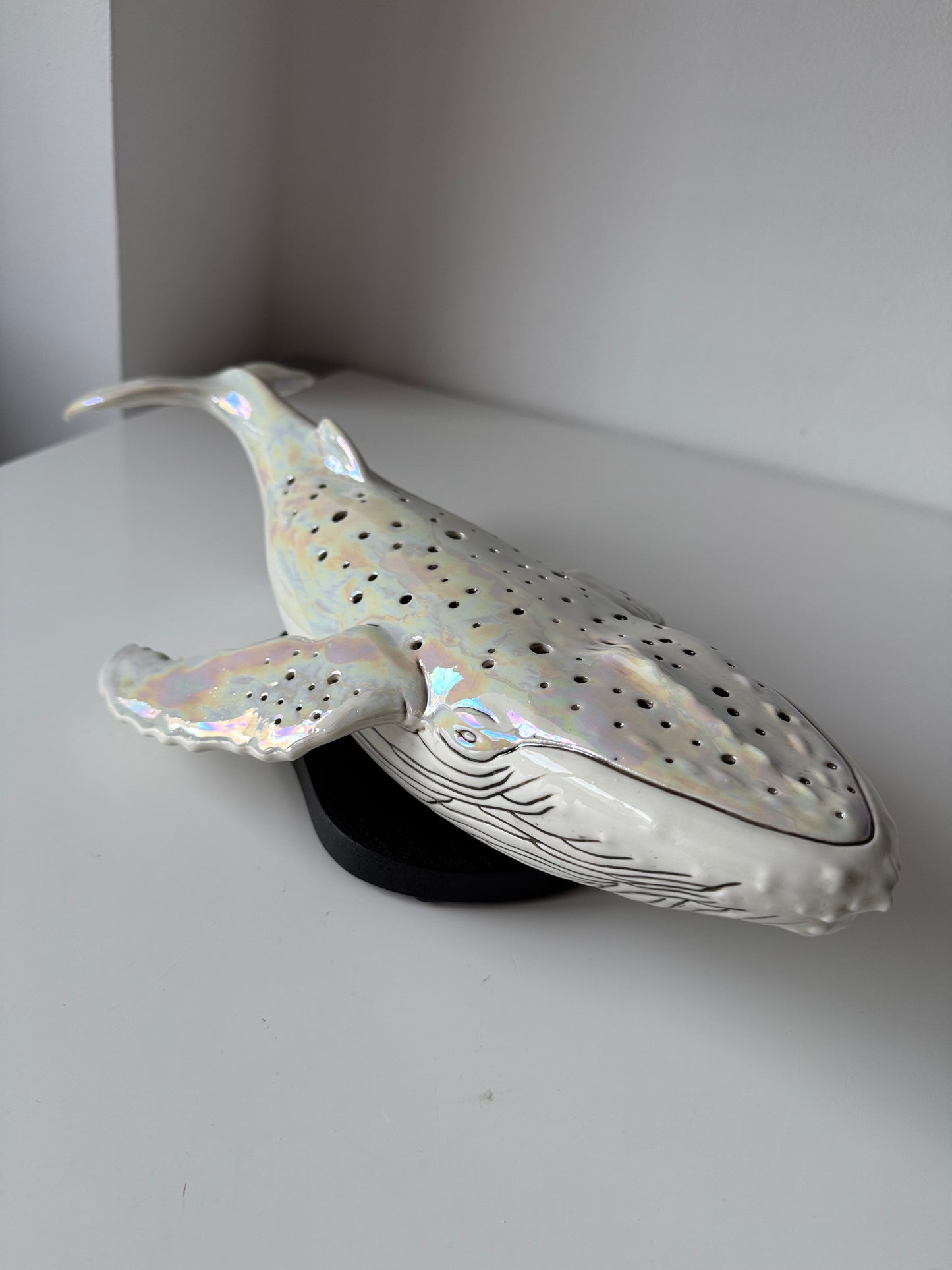 Porcelain Whale Lamp