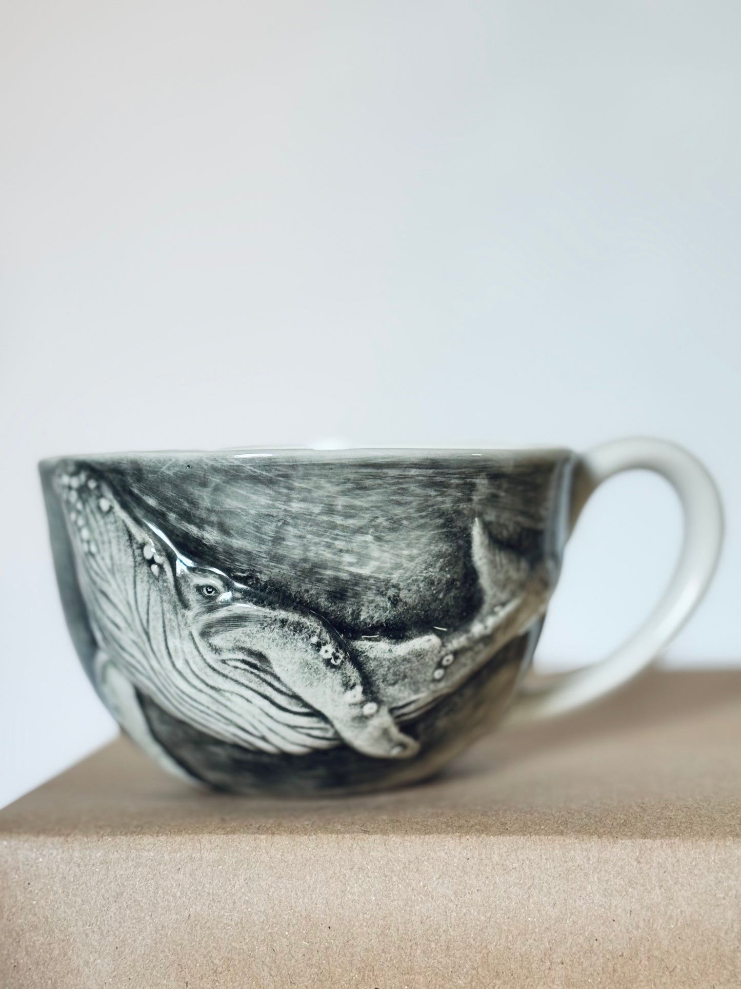 Porcelain Whale Cup