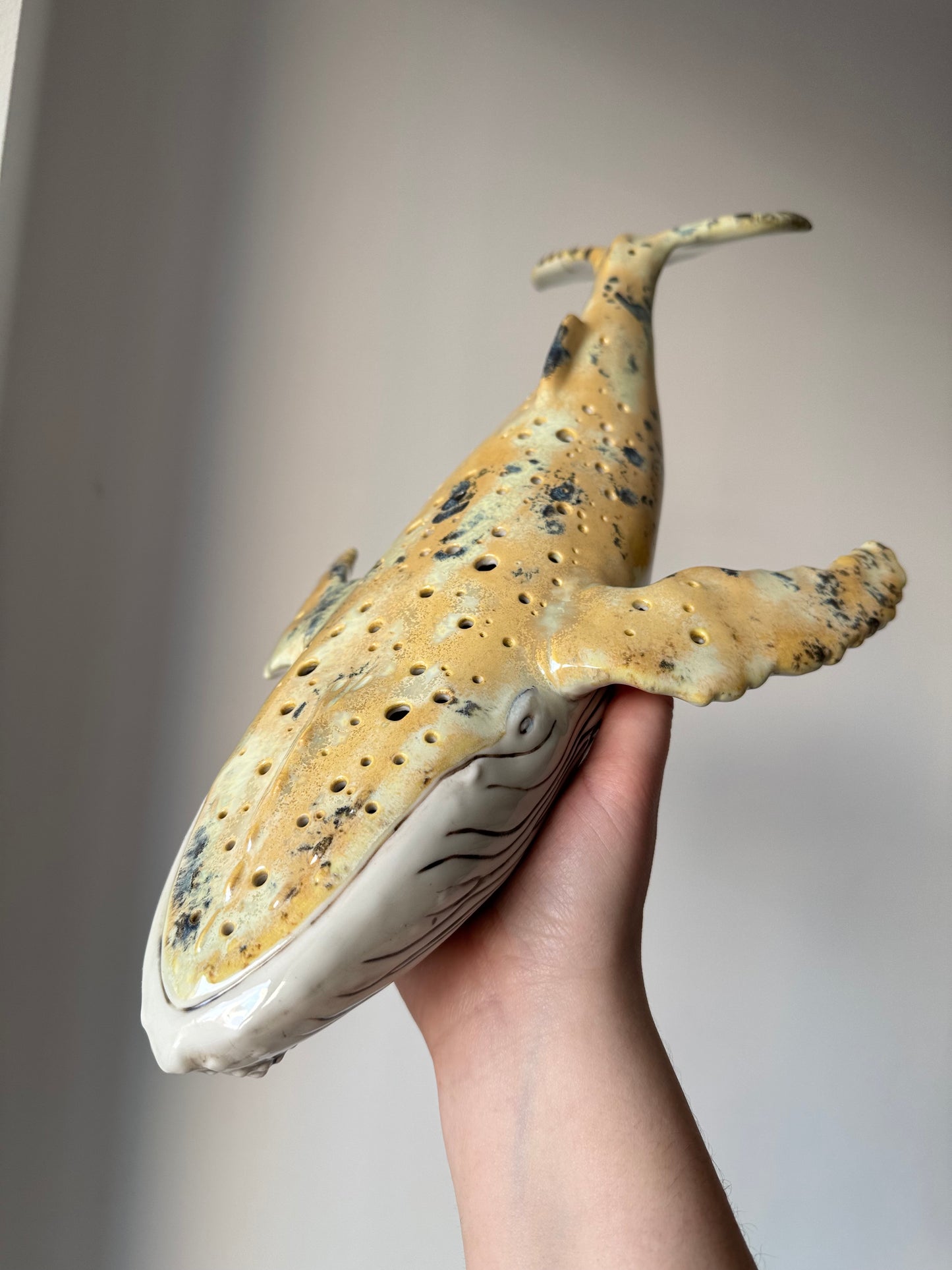 Porcelain Whale Lamp