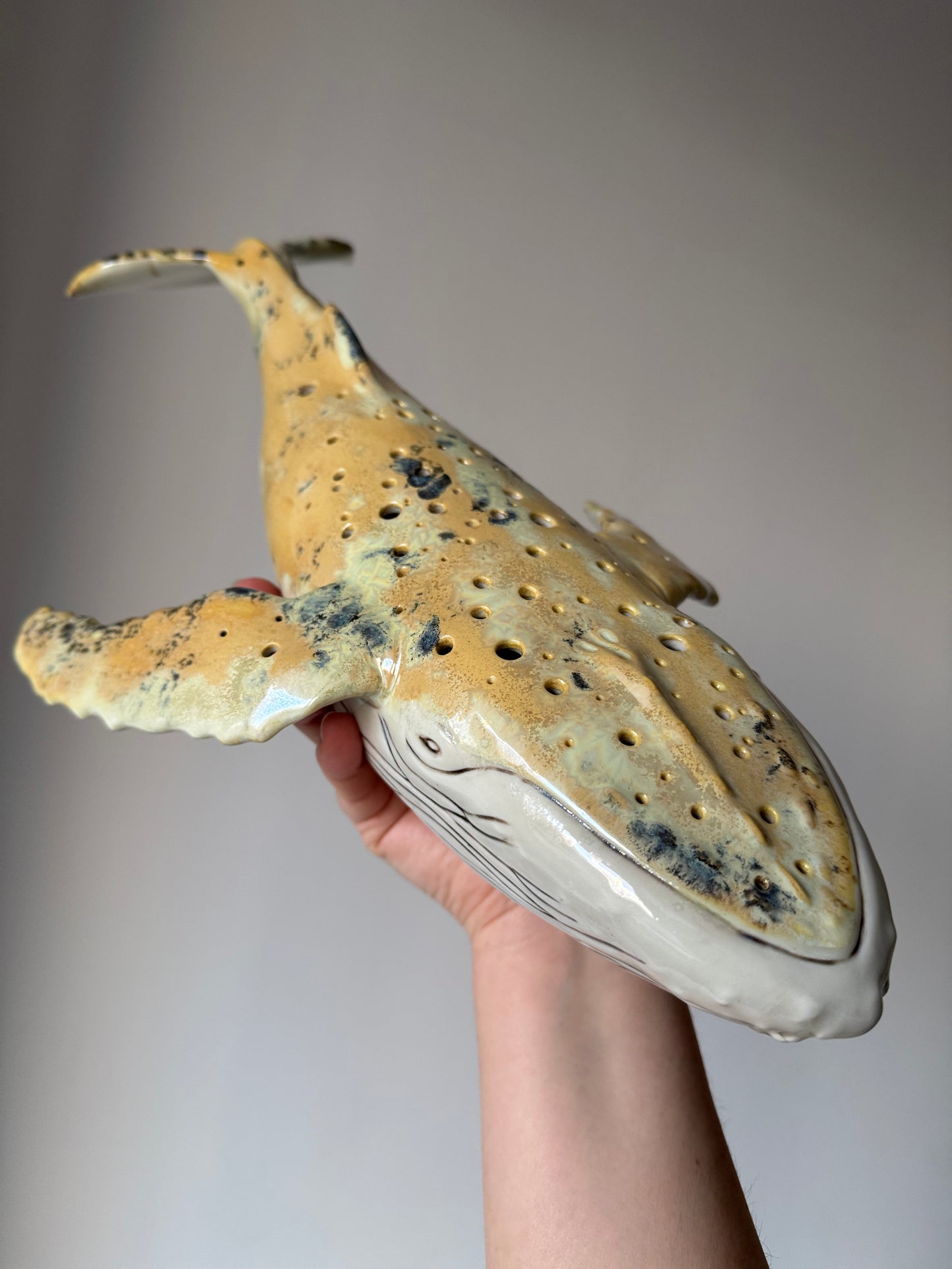 Porcelain Whale Lamp