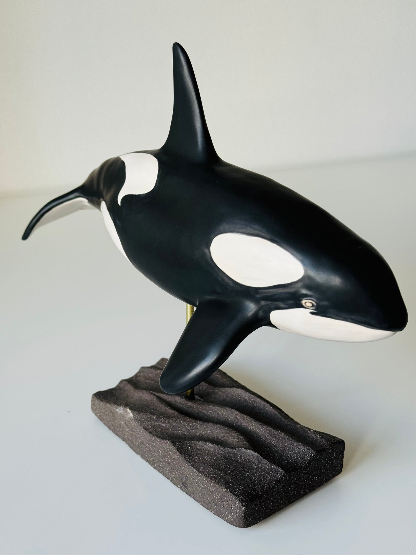 Orca on a stand