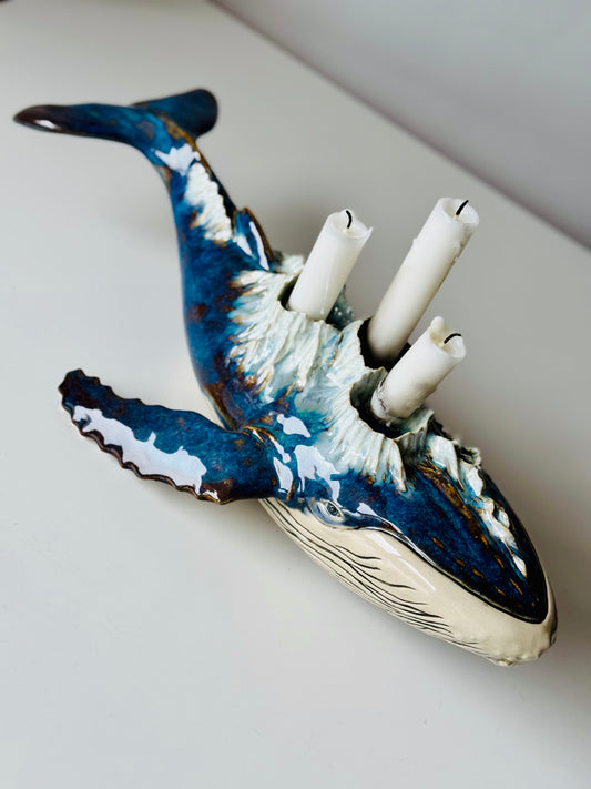 Humpback Whale Candle Holder