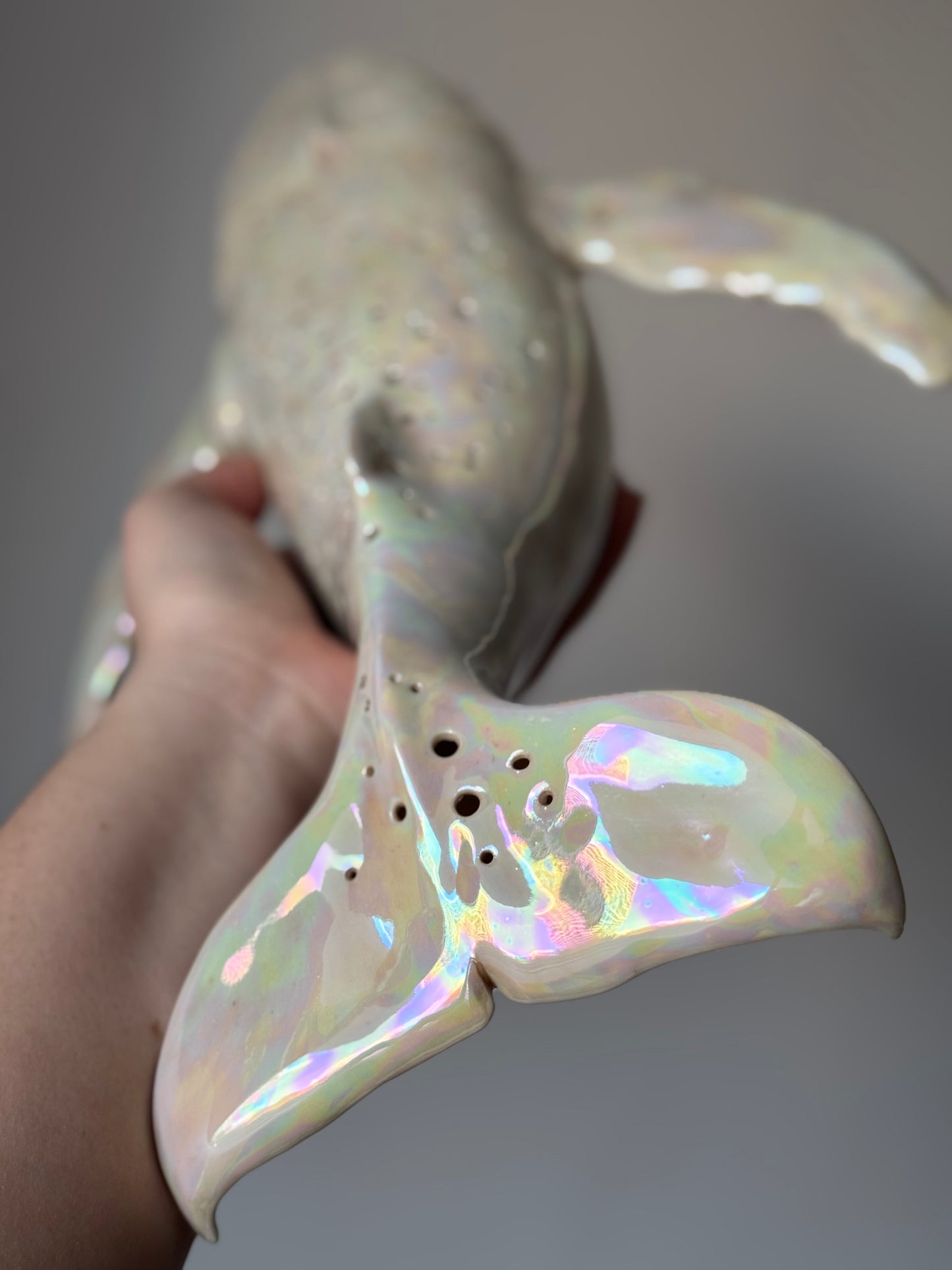 Porcelain Whale Lamp